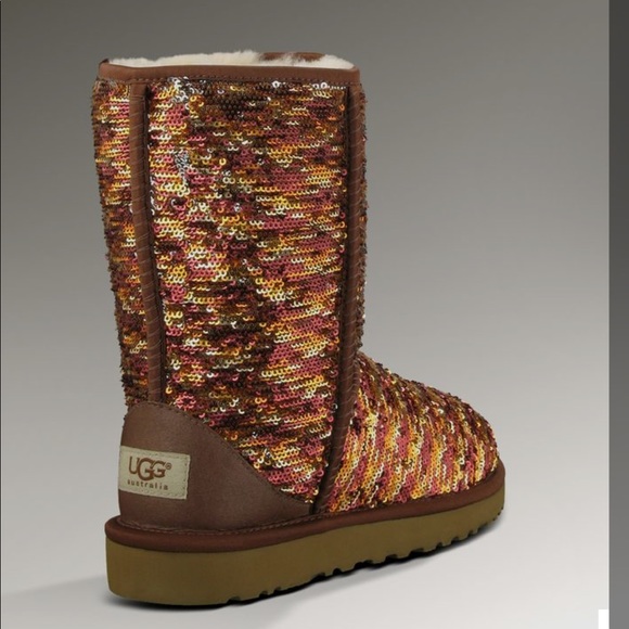 UGG  Classic Short Sparkles 1002766 Bottes - Picture 2 of 8